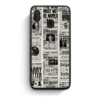 Samsung A20e Harry Paper θήκη από τη Smartfits με σχέδιο στο πίσω μέρος και μαύρο περίβλημα | Smartphone case with colorful back and black bezels by Smartfits