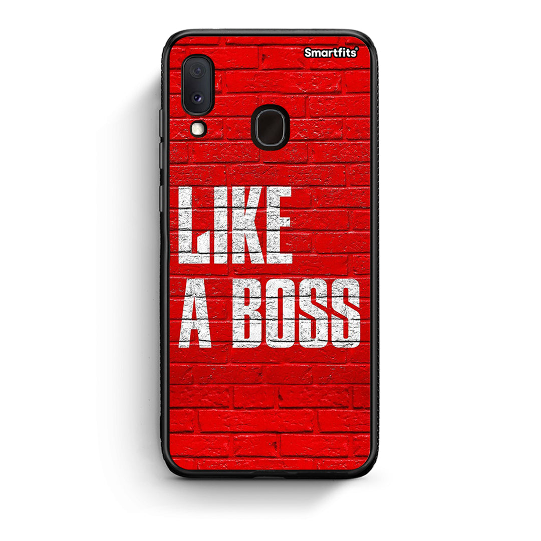 Samsung Galaxy A30 Like A Boss θήκη από τη Smartfits με σχέδιο στο πίσω μέρος και μαύρο περίβλημα | Smartphone case with colorful back and black bezels by Smartfits