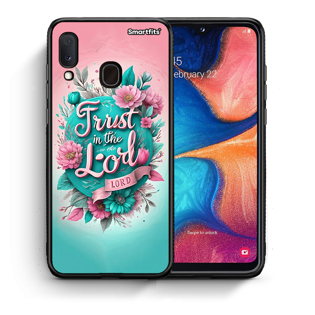 Θήκη Samsung Galaxy M20 Lord Trust από τη Smartfits με σχέδιο στο πίσω μέρος και μαύρο περίβλημα | Samsung Galaxy M20 Lord Trust case with colorful back and black bezels