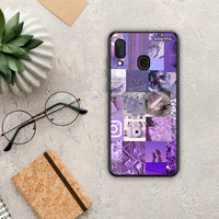 Thumbnail for Purple Aesthetic Collage - Samsung Galaxy A30 θήκη