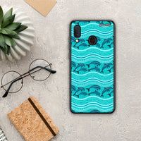 Thumbnail for Swimming Dolphins - Samsung Galaxy A30 θήκη