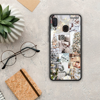 White Christmas - Samsung Galaxy A20e θήκη