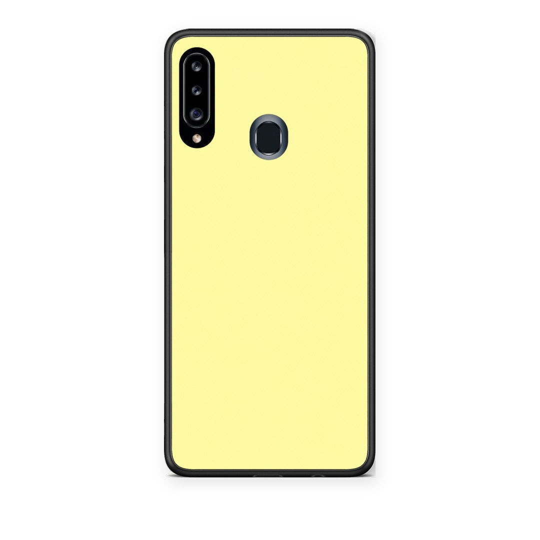 Θήκη Samsung Galaxy A20s Butter Yellow από τη Smartfits με σχέδιο στο πίσω μέρος και μαύρο περίβλημα | Samsung Galaxy A20s Butter Yellow case with colorful back and black bezels