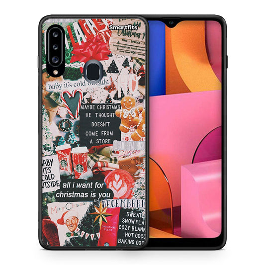 Christmas Happiness - Samsung Galaxy A20s θήκη
