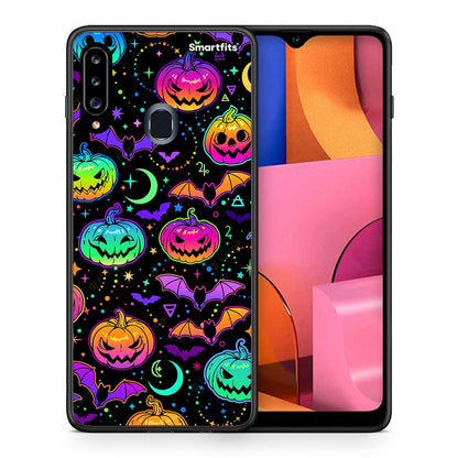 Neon Halloween - Samsung Galaxy A20s θήκη