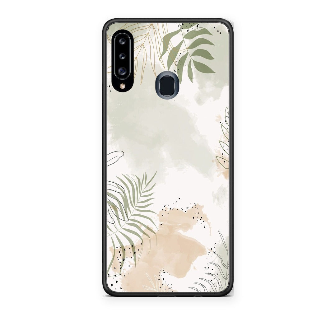 Θήκη Samsung Galaxy A20s Nude Plants από τη Smartfits με σχέδιο στο πίσω μέρος και μαύρο περίβλημα | Samsung Galaxy A20s Nude Plants case with colorful back and black bezels