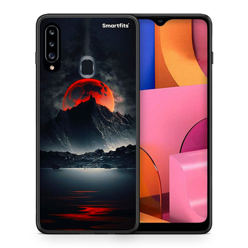 Red Full Moon - Samsung Galaxy A20s θήκη