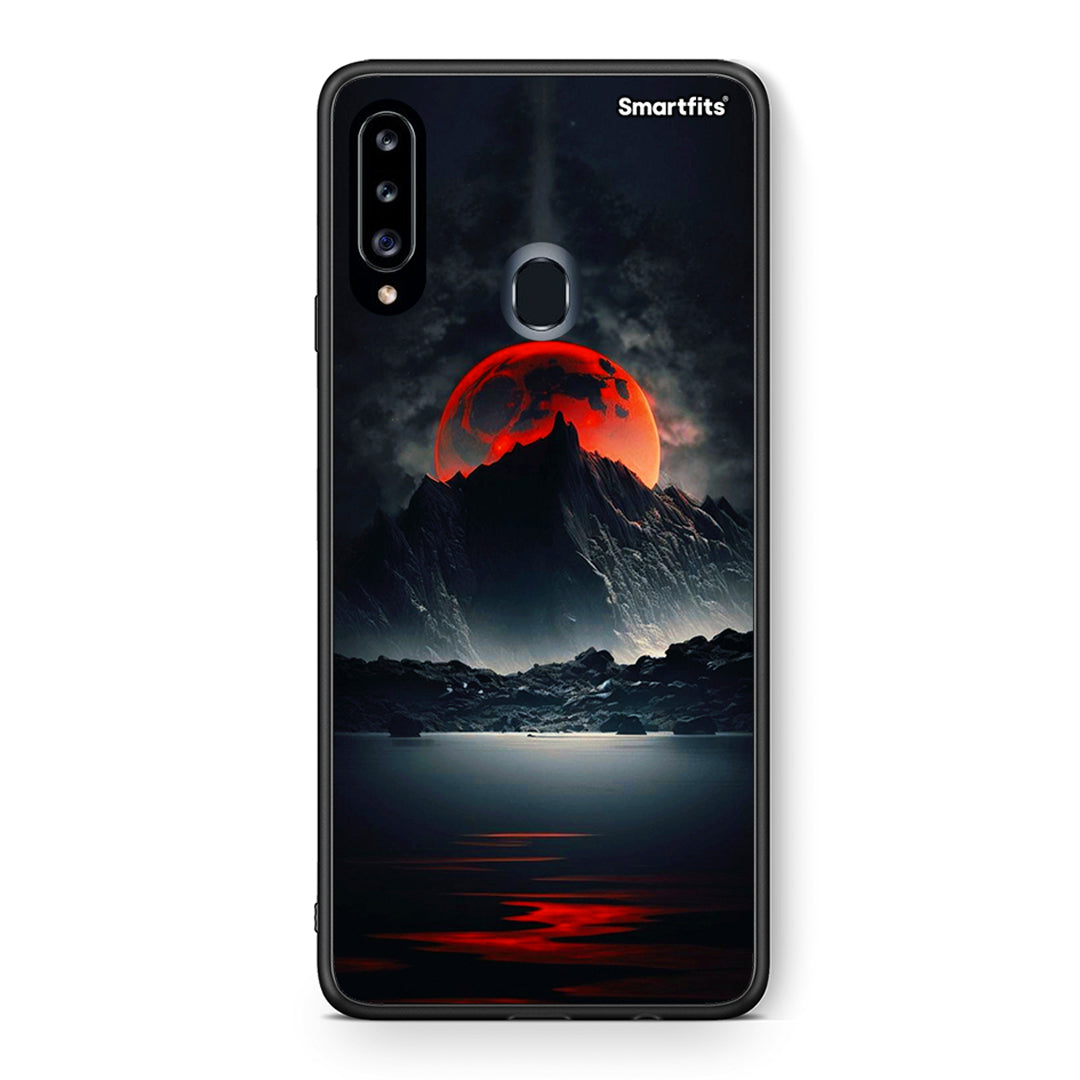 Red Full Moon - Samsung Galaxy A20s θήκη