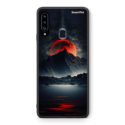 Red Full Moon - Samsung Galaxy A20s θήκη