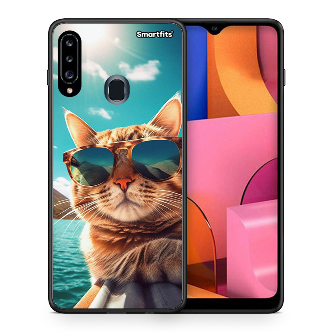 Summer Cat - Samsung Galaxy A20s θήκη