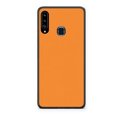 Θήκη Samsung Galaxy A20s Tangerine Orange από τη Smartfits με σχέδιο στο πίσω μέρος και μαύρο περίβλημα | Samsung Galaxy A20s Tangerine Orange case with colorful back and black bezels