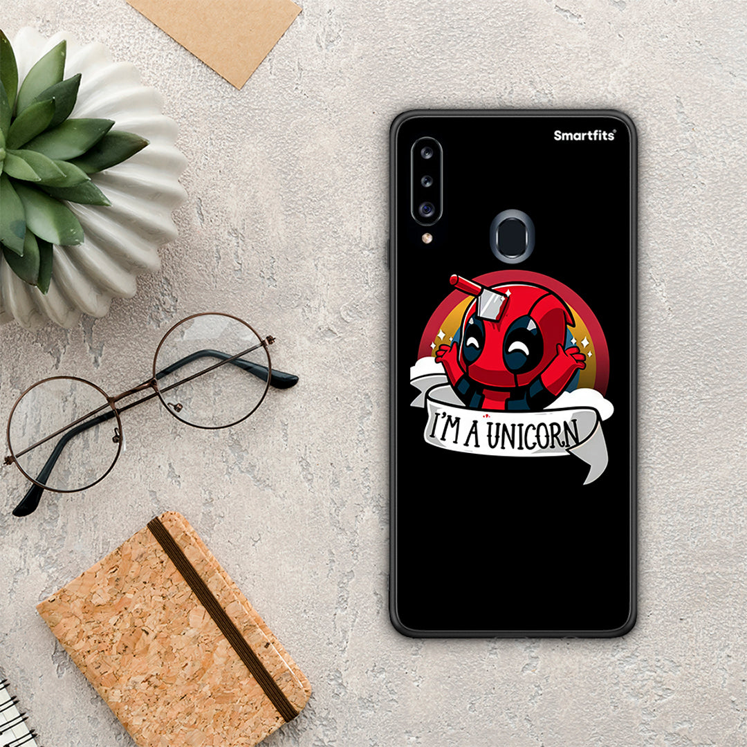 Unicorn Deadpool - Samsung Galaxy A20s θήκη