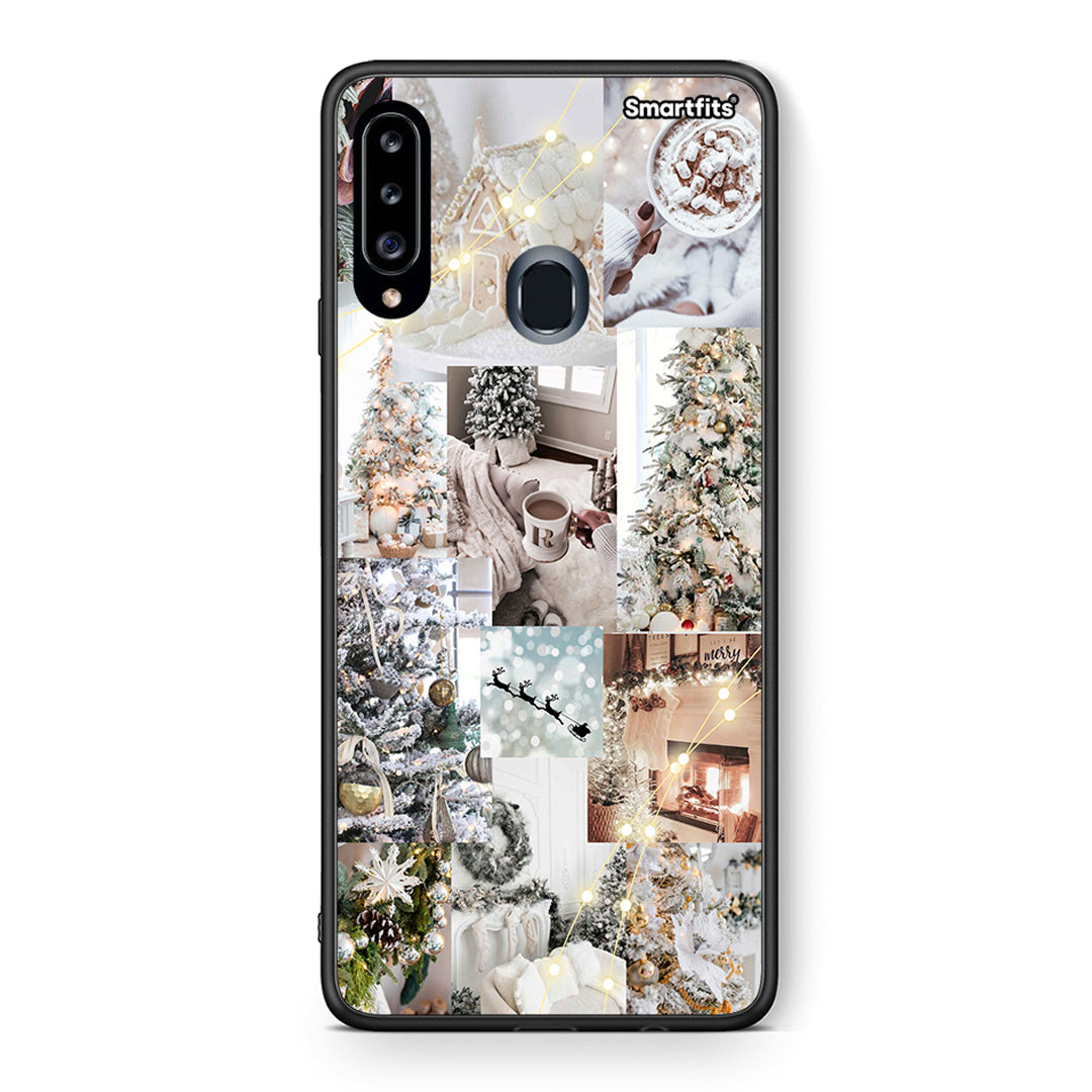 White Christmas - Samsung Galaxy A20s θήκη