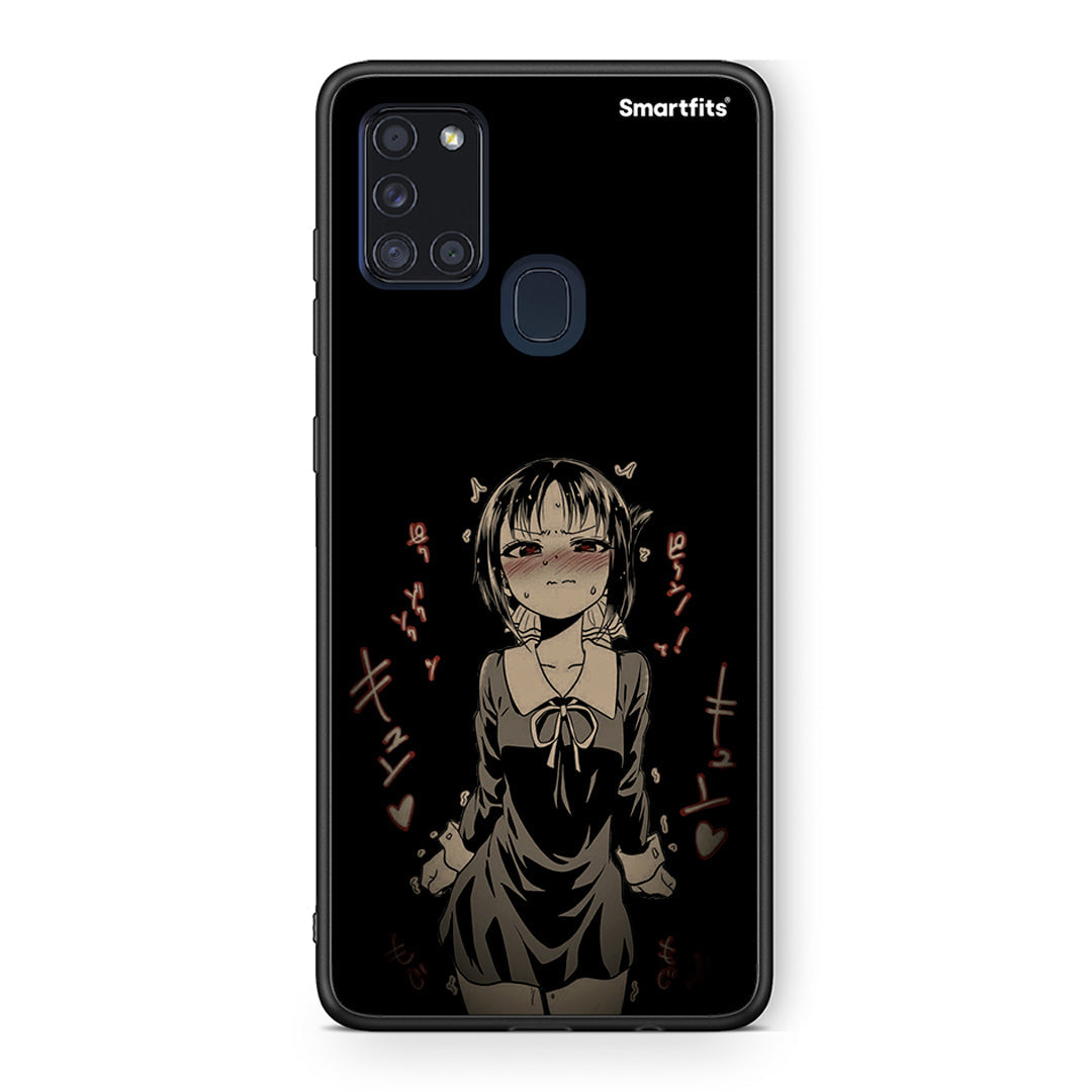 Samsung A21s Anime Girl θήκη από τη Smartfits με σχέδιο στο πίσω μέρος και μαύρο περίβλημα | Smartphone case with colorful back and black bezels by Smartfits