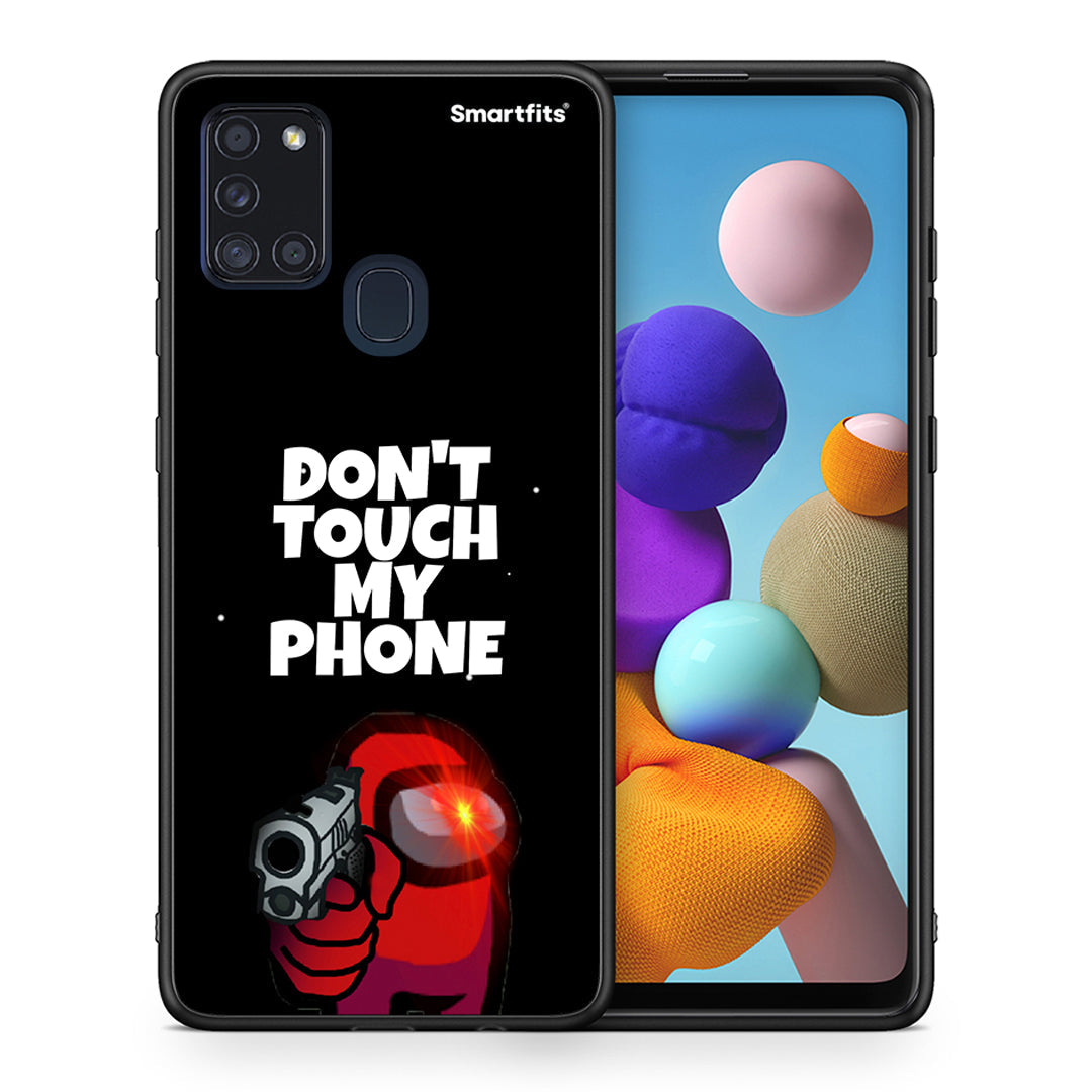 Θήκη Samsung A21s My Phone από τη Smartfits με σχέδιο στο πίσω μέρος και μαύρο περίβλημα | Samsung A21s My Phone case with colorful back and black bezels