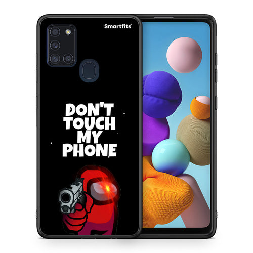 Θήκη Samsung A21s My Phone από τη Smartfits με σχέδιο στο πίσω μέρος και μαύρο περίβλημα | Samsung A21s My Phone case with colorful back and black bezels