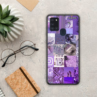 Thumbnail for Purple Aesthetic Collage - Samsung Galaxy A21s θήκη