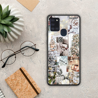 White Christmas - Samsung Galaxy A21s θήκη