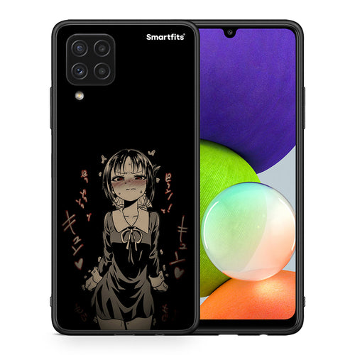 Θήκη Samsung A22 4G Anime Girl από τη Smartfits με σχέδιο στο πίσω μέρος και μαύρο περίβλημα | Samsung A22 4G Anime Girl case with colorful back and black bezels