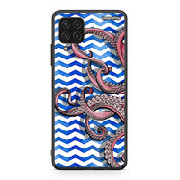 Thumbnail for Samsung A22 4G Chevron Devilfish θήκη από τη Smartfits με σχέδιο στο πίσω μέρος και μαύρο περίβλημα | Smartphone case with colorful back and black bezels by Smartfits