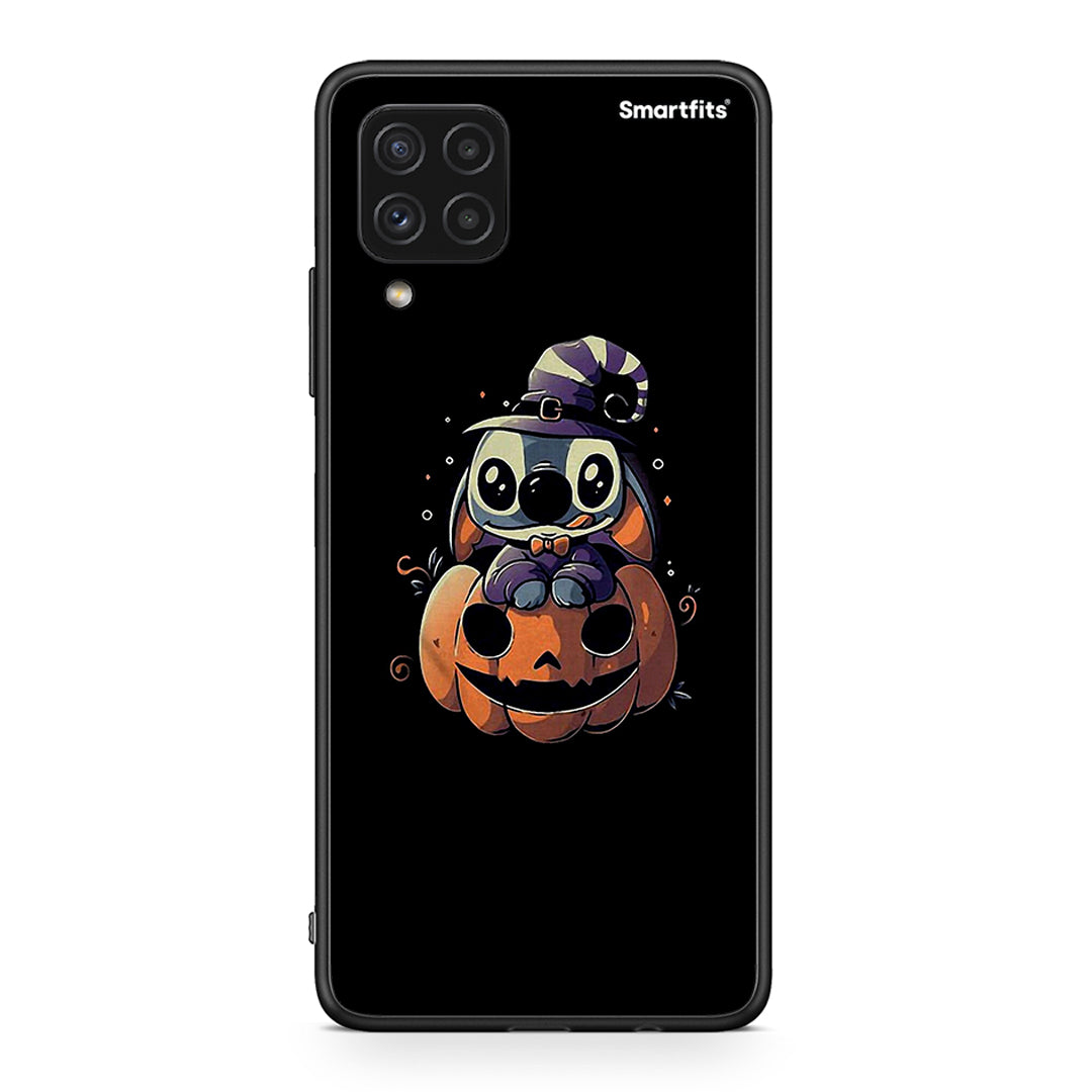 Samsung A22 4G Halloween Stitch θήκη από τη Smartfits με σχέδιο στο πίσω μέρος και μαύρο περίβλημα | Smartphone case with colorful back and black bezels by Smartfits