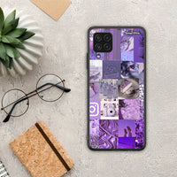 Thumbnail for Purple Aesthetic Collage - Samsung Galaxy A22 4G θήκη