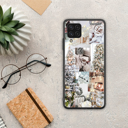 White Christmas - Samsung Galaxy A22 4G θήκη