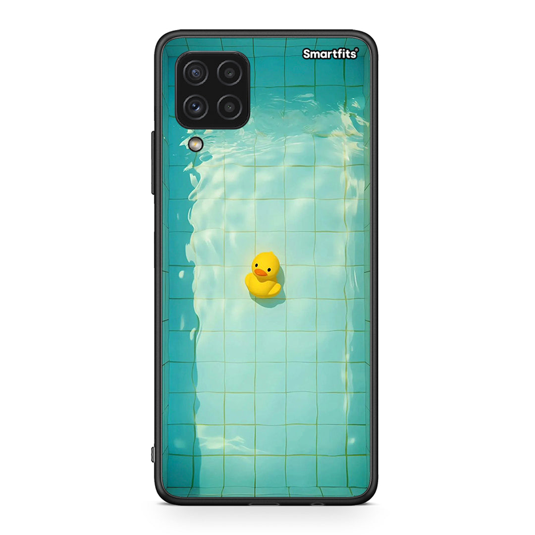 Samsung A22 4G Yellow Duck θήκη από τη Smartfits με σχέδιο στο πίσω μέρος και μαύρο περίβλημα | Smartphone case with colorful back and black bezels by Smartfits