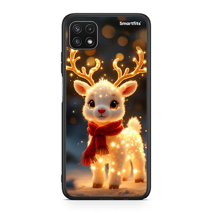 Samsung A22 5G Christmas Cutie θήκη από τη Smartfits με σχέδιο στο πίσω μέρος και μαύρο περίβλημα | Smartphone case with colorful back and black bezels by Smartfits