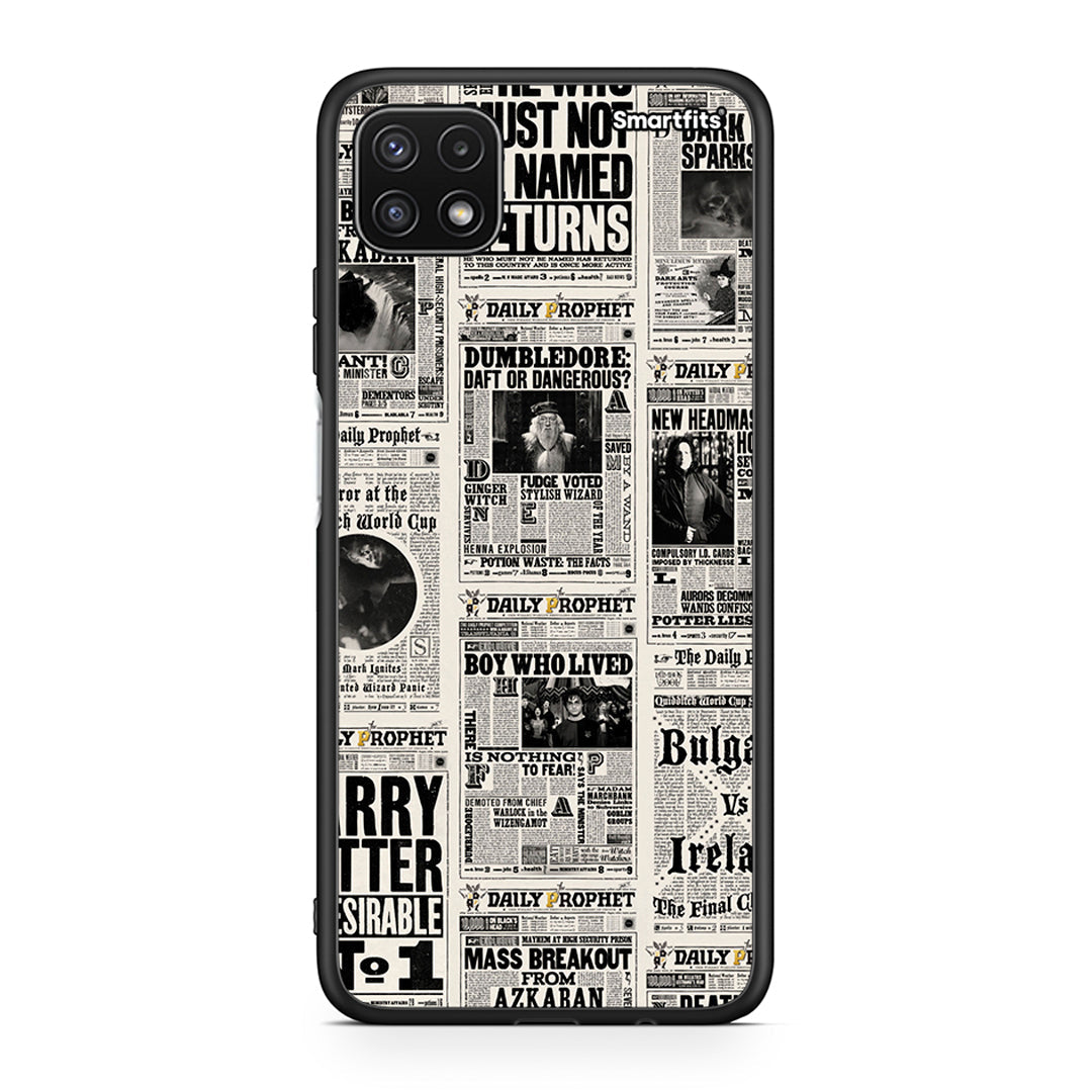 Samsung A22 5G Harry Paper θήκη από τη Smartfits με σχέδιο στο πίσω μέρος και μαύρο περίβλημα | Smartphone case with colorful back and black bezels by Smartfits