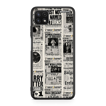Samsung A22 5G Harry Paper θήκη από τη Smartfits με σχέδιο στο πίσω μέρος και μαύρο περίβλημα | Smartphone case with colorful back and black bezels by Smartfits