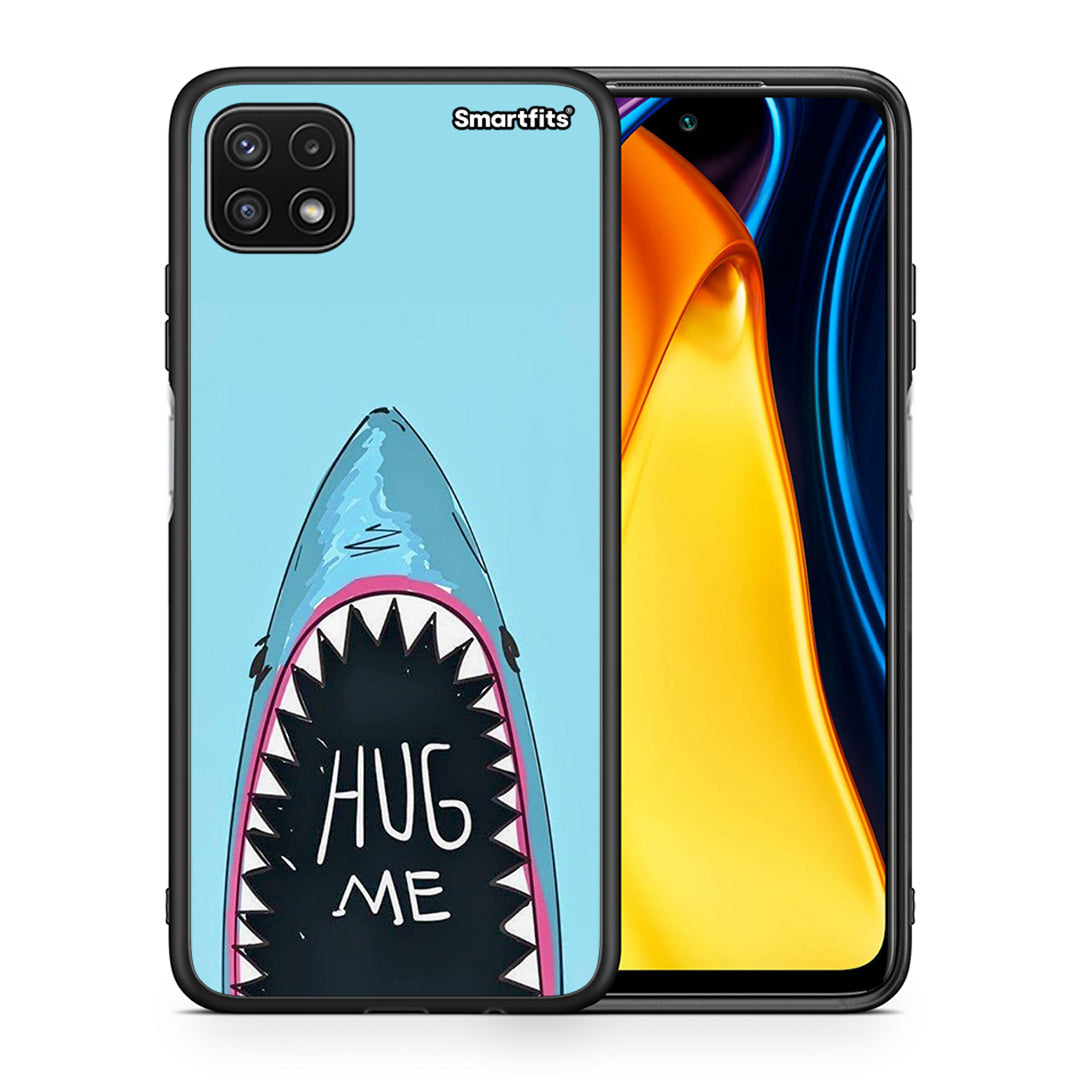 Θήκη Samsung A22 5G Hug Me από τη Smartfits με σχέδιο στο πίσω μέρος και μαύρο περίβλημα | Samsung A22 5G Hug Me case with colorful back and black bezels