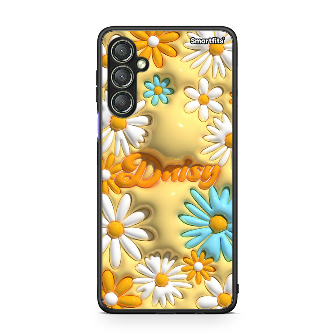 Θήκη Samsung Galaxy A24 4G Bubble Daisies από τη Smartfits με σχέδιο στο πίσω μέρος και μαύρο περίβλημα | Samsung Galaxy A24 4G Bubble Daisies Case with Colorful Back and Black Bezels