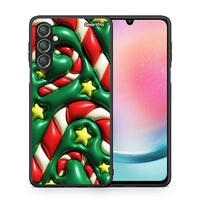 Thumbnail for Θήκη Samsung Galaxy A24 4G Christmas Bubbles από τη Smartfits με σχέδιο στο πίσω μέρος και μαύρο περίβλημα | Samsung Galaxy A24 4G Christmas Bubbles Case with Colorful Back and Black Bezels