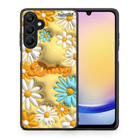 Thumbnail for Θήκη Samsung Galaxy A25 5G Bubble Daisies από τη Smartfits με σχέδιο στο πίσω μέρος και μαύρο περίβλημα | Samsung Galaxy A25 5G Bubble Daisies case with colorful back and black bezels