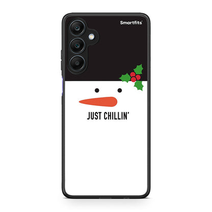 Samsung Galaxy A25 5G Christmas Chillin θήκη από τη Smartfits με σχέδιο στο πίσω μέρος και μαύρο περίβλημα | Smartphone case with colorful back and black bezels by Smartfits