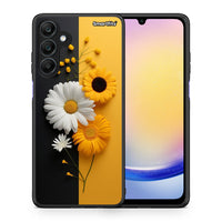 Thumbnail for Θήκη Samsung Galaxy A25 5G Yellow Daisies από τη Smartfits με σχέδιο στο πίσω μέρος και μαύρο περίβλημα | Samsung Galaxy A25 5G Yellow Daisies case with colorful back and black bezels
