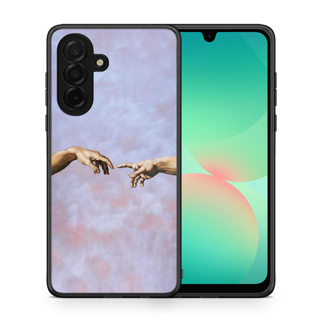 Θήκη Samsung Galaxy A26 5G Adam Hand από τη Smartfits με σχέδιο στο πίσω μέρος και μαύρο περίβλημα | Samsung Galaxy A26 5G Adam Hand case with colorful back and black bezels