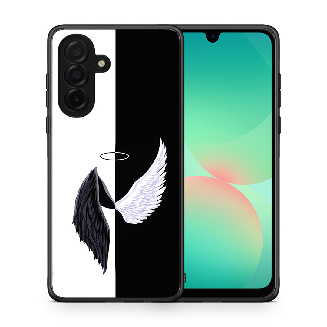 Θήκη Samsung Galaxy A26 5G Angels Demons από τη Smartfits με σχέδιο στο πίσω μέρος και μαύρο περίβλημα | Samsung Galaxy A26 5G Angels Demons case with colorful back and black bezels