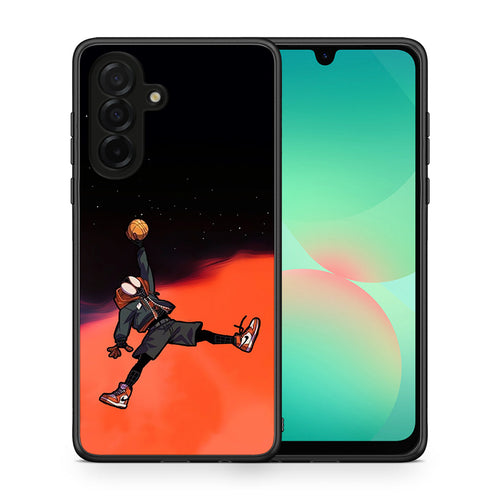 Θήκη Samsung Galaxy A26 5G Basketball Hero από τη Smartfits με σχέδιο στο πίσω μέρος και μαύρο περίβλημα | Samsung Galaxy A26 5G Basketball Hero case with colorful back and black bezels