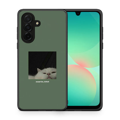 Θήκη Samsung Galaxy A26 5G Bitch Surprise από τη Smartfits με σχέδιο στο πίσω μέρος και μαύρο περίβλημα | Samsung Galaxy A26 5G Bitch Surprise case with colorful back and black bezels