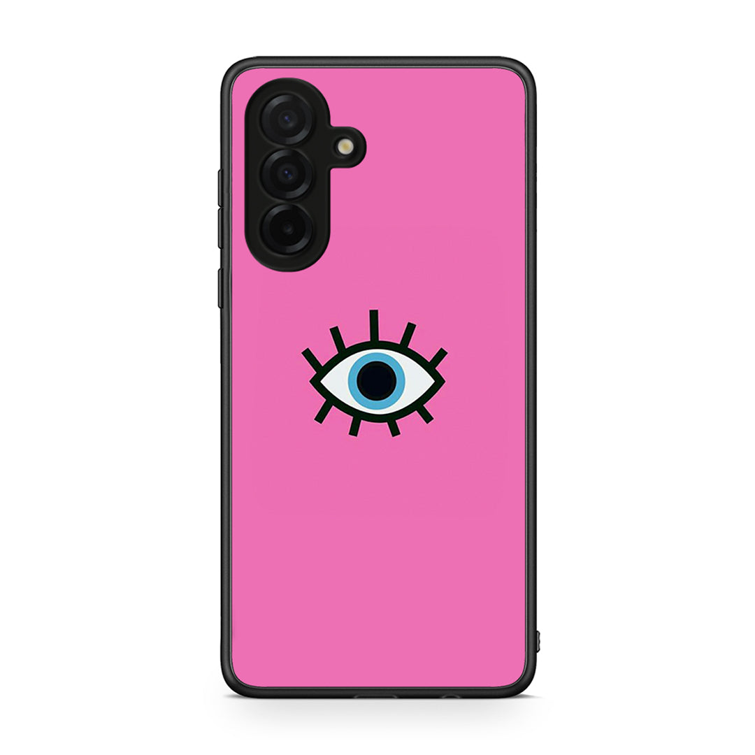 Samsung Galaxy A26 5G Blue Eye Pink θήκη από τη Smartfits με σχέδιο στο πίσω μέρος και μαύρο περίβλημα | Smartphone case with colorful back and black bezels by Smartfits