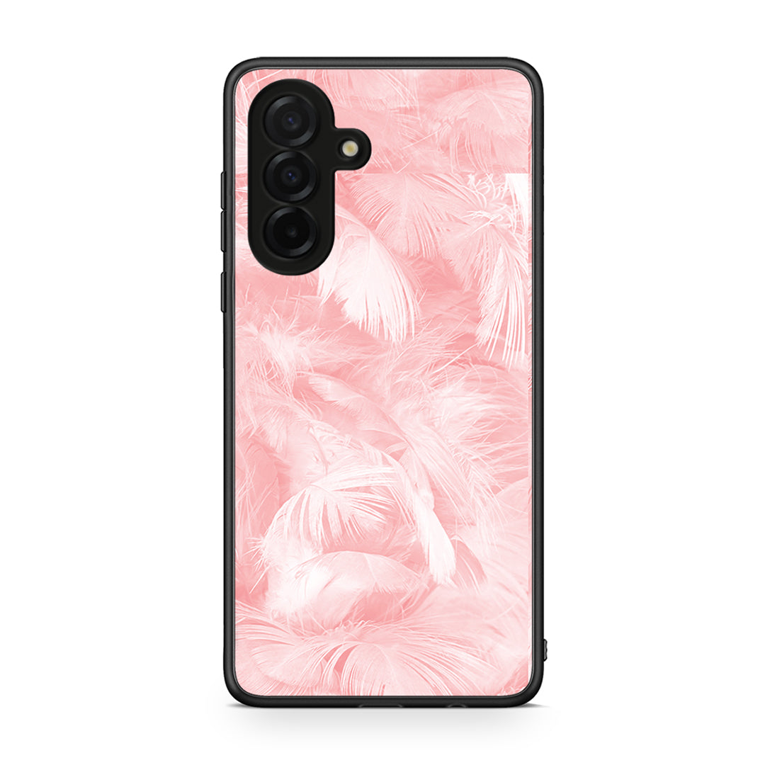 33 - Samsung Galaxy A26 5G Pink Feather Boho case, cover, bumper