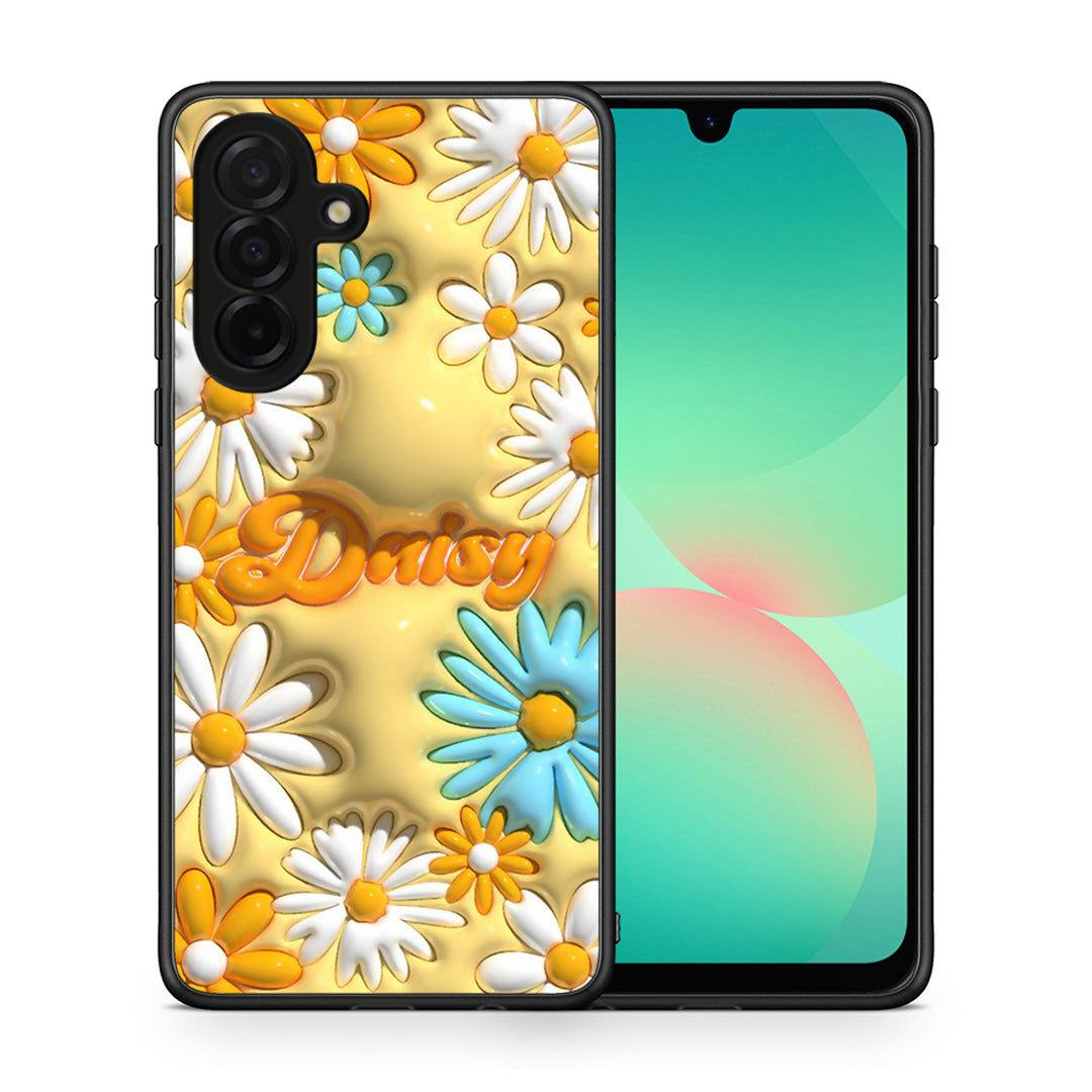 Θήκη Samsung Galaxy A26 5G Bubble Daisies από τη Smartfits με σχέδιο στο πίσω μέρος και μαύρο περίβλημα | Samsung Galaxy A26 5G Bubble Daisies case with colorful back and black bezels