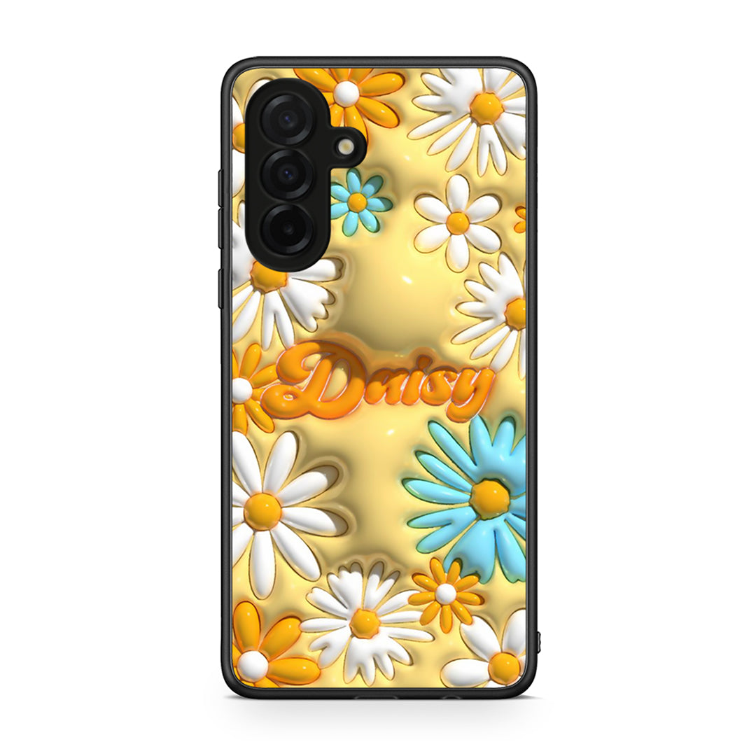 Samsung Galaxy A26 5G Bubble Daisies θήκη από τη Smartfits με σχέδιο στο πίσω μέρος και μαύρο περίβλημα | Smartphone case with colorful back and black bezels by Smartfits