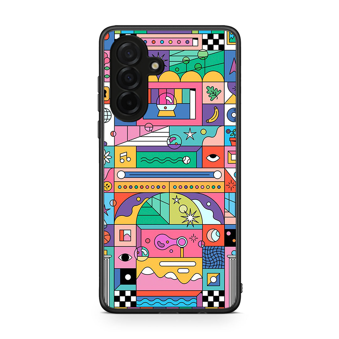 Samsung Galaxy A26 5G Bubbles Soap θήκη από τη Smartfits με σχέδιο στο πίσω μέρος και μαύρο περίβλημα | Smartphone case with colorful back and black bezels by Smartfits