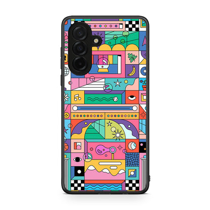 Samsung Galaxy A26 5G Bubbles Soap θήκη από τη Smartfits με σχέδιο στο πίσω μέρος και μαύρο περίβλημα | Smartphone case with colorful back and black bezels by Smartfits