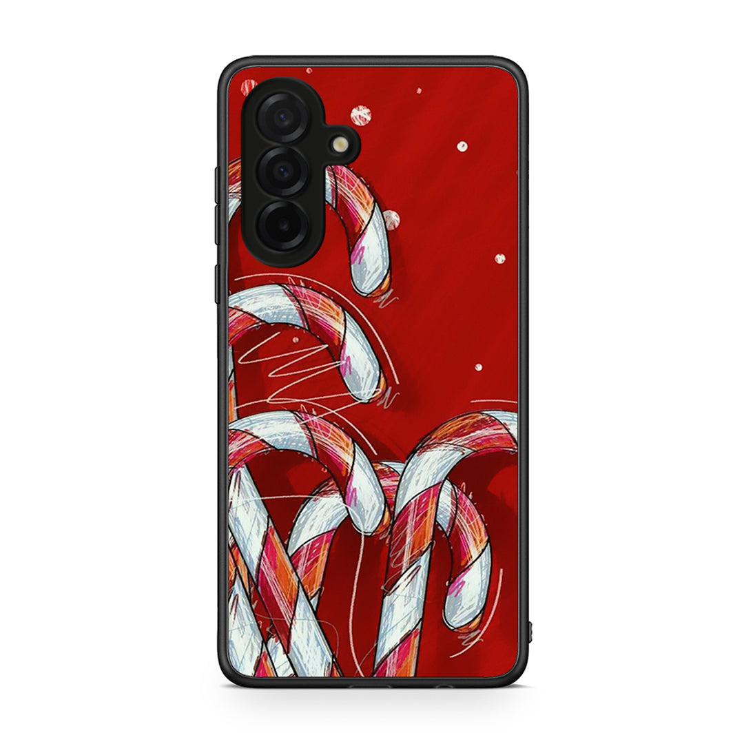 Samsung Galaxy A26 5G Candy Cane θήκη από τη Smartfits με σχέδιο στο πίσω μέρος και μαύρο περίβλημα | Smartphone case with colorful back and black bezels by Smartfits