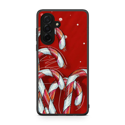 Samsung Galaxy A26 5G Candy Cane θήκη από τη Smartfits με σχέδιο στο πίσω μέρος και μαύρο περίβλημα | Smartphone case with colorful back and black bezels by Smartfits