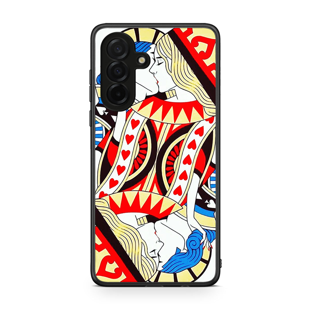 Samsung Galaxy A26 5G Card Love θήκη από τη Smartfits με σχέδιο στο πίσω μέρος και μαύρο περίβλημα | Smartphone case with colorful back and black bezels by Smartfits